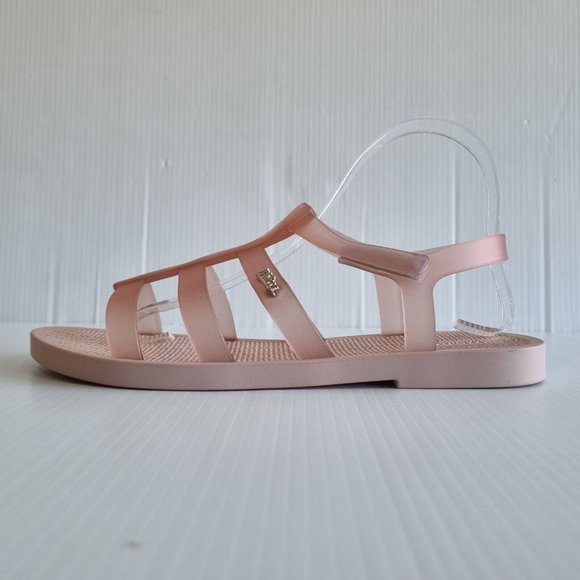 Melissa Sun Rodeo Light Pink Open Toe Jelly Sandals Size 9 - Picture 4 of 8